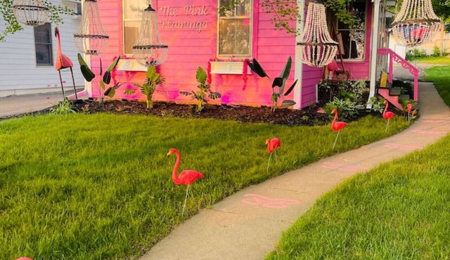 Pink Flamingo Downtown Hudson w/hottub