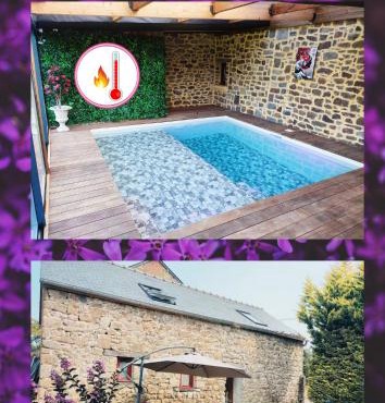 Piscine avec Charme et Caractères de campagne