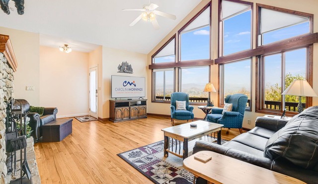 Pisgah View | Stunning Mountain Escape w/Wrap-Around Deck & Garage