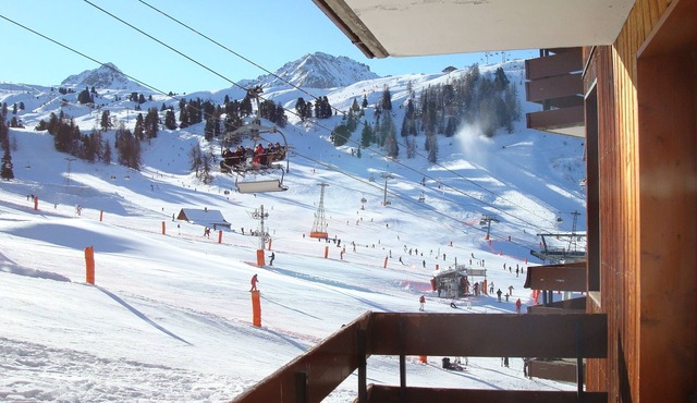 Plagne-Bellecôte, magnificent view, divisible studio equipped for 4/5p