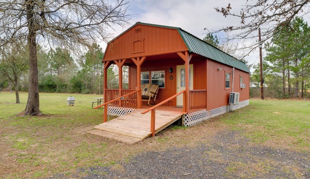 Plantersville Cabin on 50 Acres w/Pond & Fire Pit