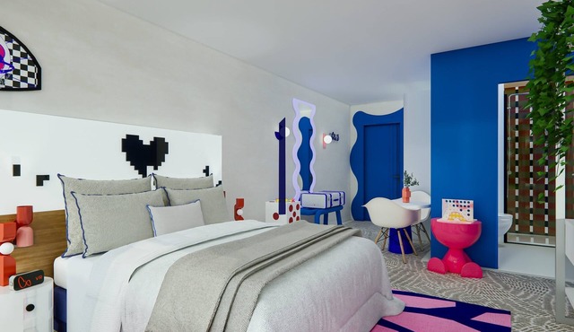 Playful Studio |Steps to Parc Floral La Roseraie -0.2 mi | Pool Access & Parking