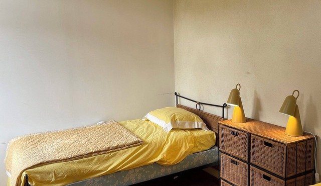 Pleasant, bright country house in the middle of a large green area.