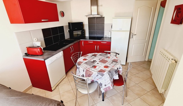 Pleasant apartment in very quiet residential area.