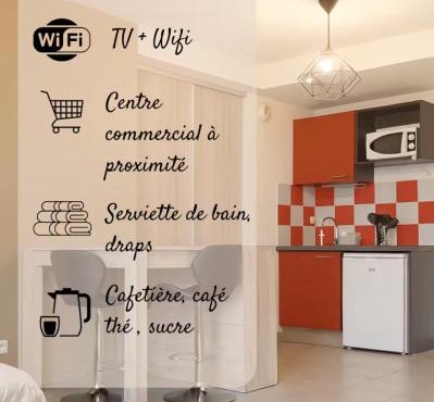 Pleasant, cozy studio with pool 2 mins from Montpellier