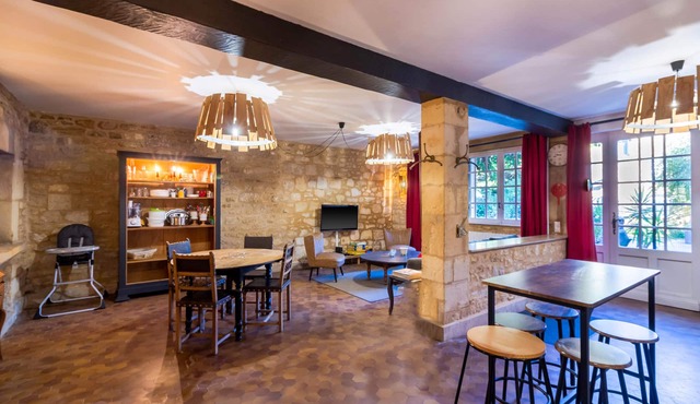 Pleasant House at the Foot of Castelnaud Castle