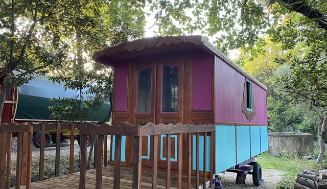 Pleasant gypsy caravan with Jacuzzi 10 min from Cannes