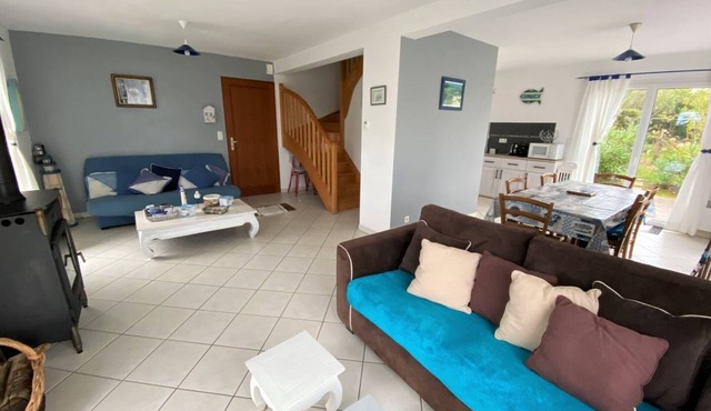 Pleasant house 500m from La Fresnaye beach, 3 bedrooms, sleeps 6