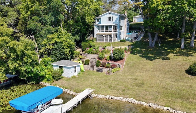 'Pleasant Point Lake House' Dock & Fire Pit!