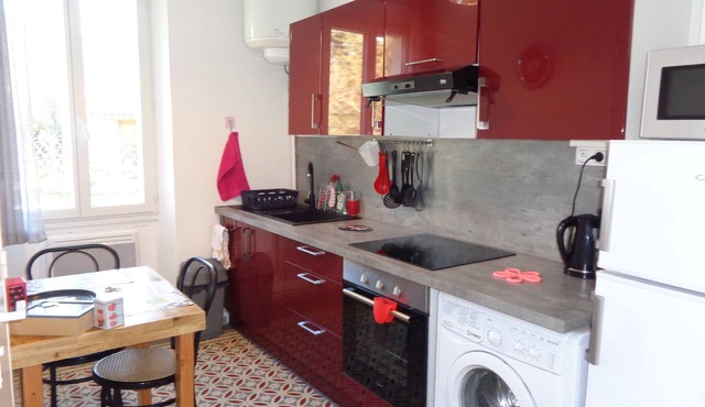 Pleasant T1 facing the thermal baths of Le Boulou