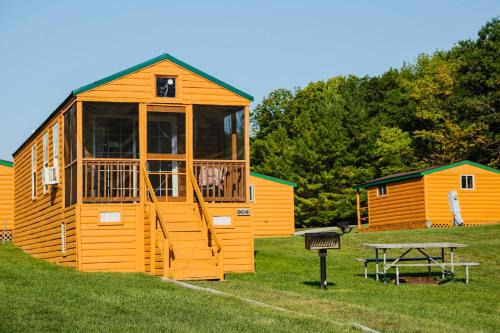 Plymouth Rock Camping Resort Rustic Cabin