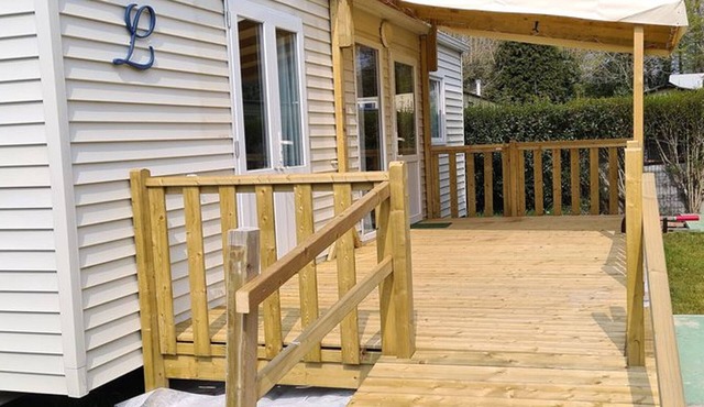 PMR mobile home with terrace, 2 bedrooms for 3 people