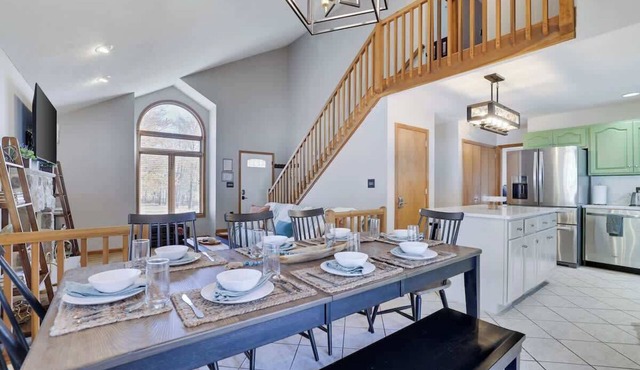 Pocono Summit Lake House | Game Room | Fire Pit