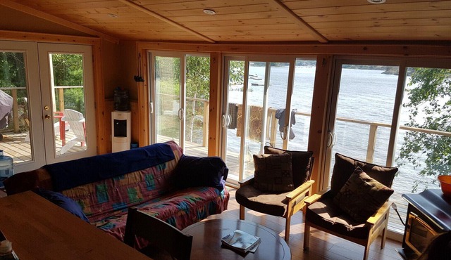 Pointe Au Baril Island Property with southwest exposure