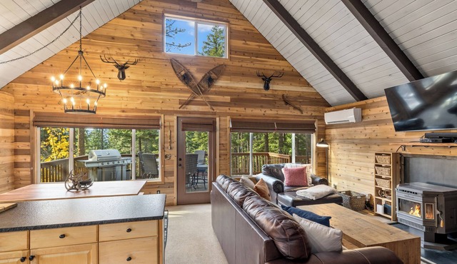Pointe Pines Mountain Cabin near Roslyn & Suncadia. Hot Tub, WiFi, Fire Pit.