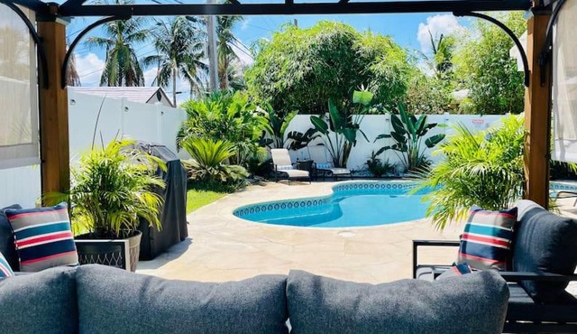 Pompano home with private heated Pool 3D tour available