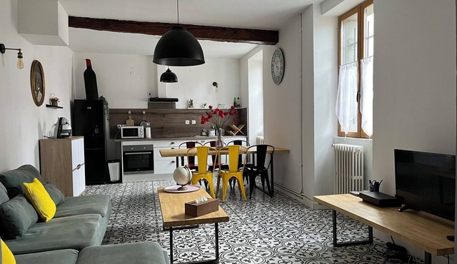 Pont Vieux house with parking space at the foot of the medieval city