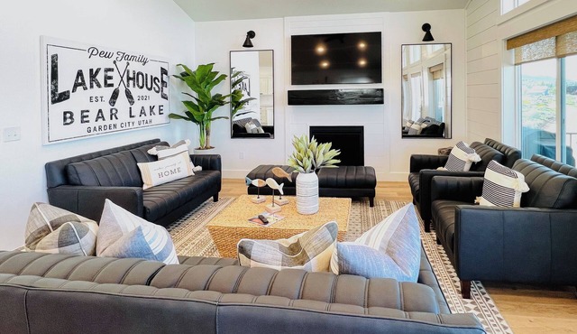 Pool Access & Lake Views: Modern Garden City Home