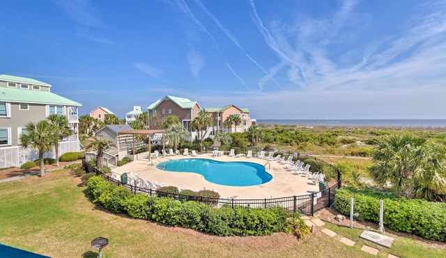 Pool Access & Views at Saint Helena Island Condo!