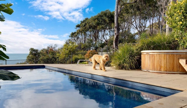 Pool and Hot Tub Over Malua Bay
