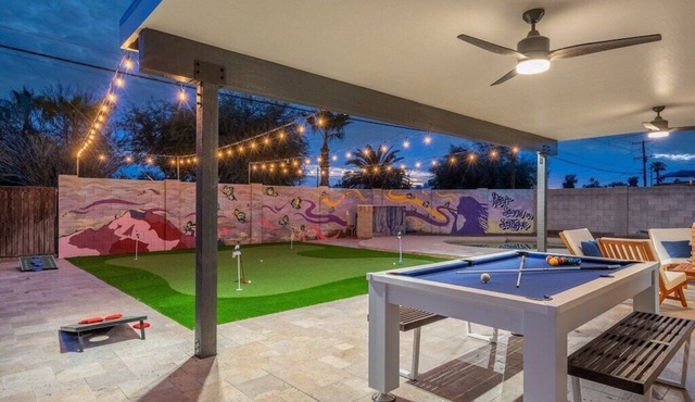 Pool & Art Lover Oasis near Old Town w/Mini Golf