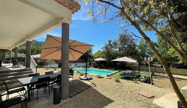 Pool at 26 degrees Villa 8 pers, air-conditioned, heated pool