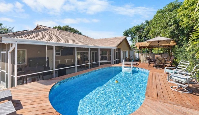 Pool, Bar & Games | Ft Lauderdale Home | Sleeps 12
