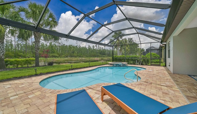*Pool Home with lake view at The Preserve at Estero*