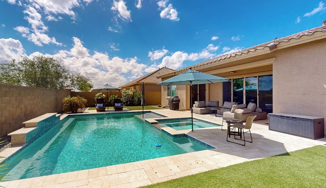 Pool, Hot Tub & Game Room! Spacious Buckeye Home