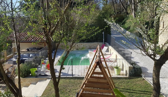 Pool house 10 people Crest, Saou Valence