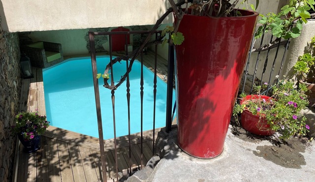 Pool & Terraces: Unique Home in the Heart of a Village – Gulf of Saint-Tropez