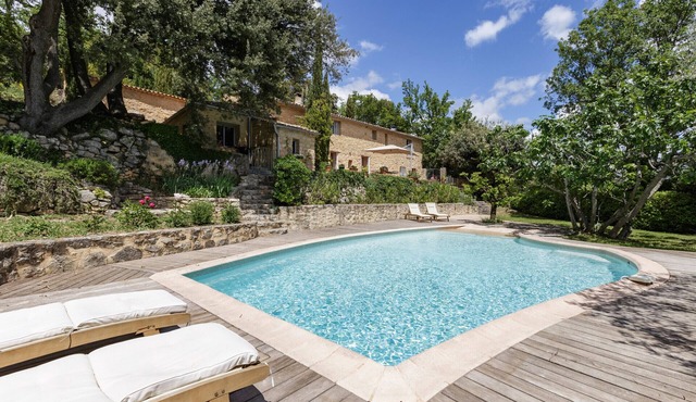 Pool, Villa La Colline, beautiful view of Mt Ventoux