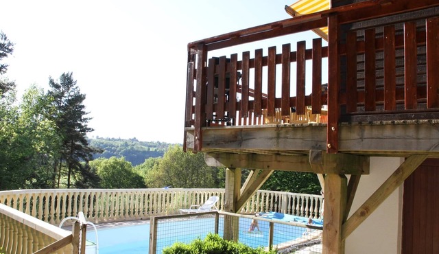 Poolside Bliss Near Lake