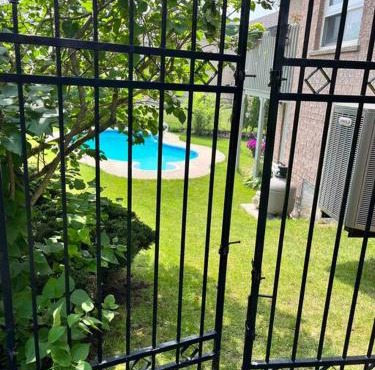 Poolside entire lower level apt