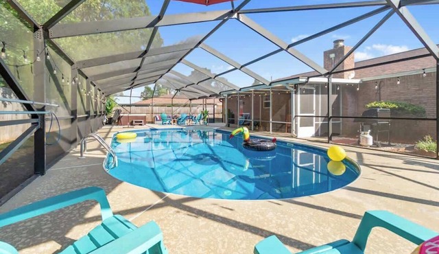 Poolside Family Retreat w/Hot Tub & Game Room