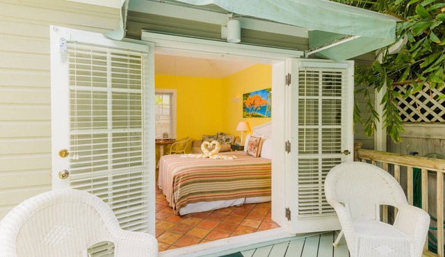 Poolside Studio Villa Steps from Duval!