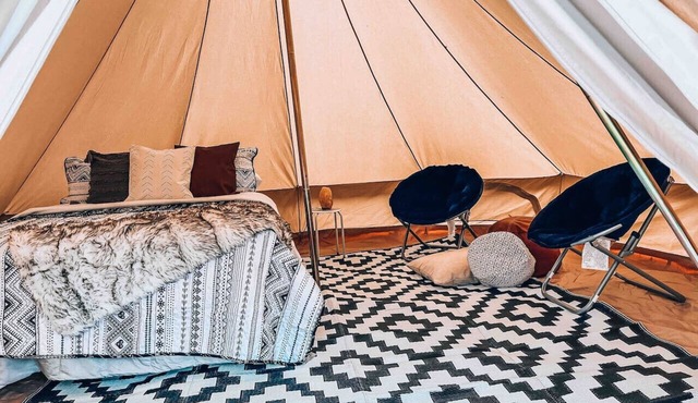 Poppy boho tent at Valley Village