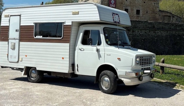 Poppy, overnight stay in a vintage motorhome with all mod cons