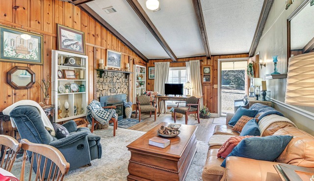 Porch & Fireplace! 150-Acre Noxapater Retreat