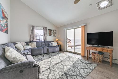 Porch + Views: Waterfront Home on Houghton Lake!