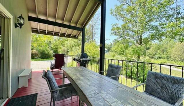 Porchside Retreat: Sauna and Treeline Backyard