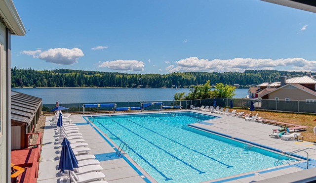 Port Ludlow Resort condo with scenic views, pools, tennis, & covered patio