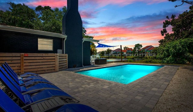 Poseidon’s Palace ~ Waterfront Retreat with Heated Pool, Hot Tub & Private Dock