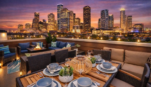 Posh Dtwn/Midtown Home Stunning Roof-Top Terrace -Sleeps 16 -4 bedrooms 3.5 bath