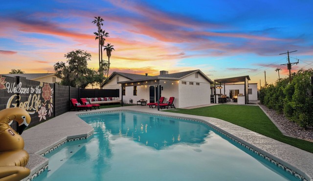 POSH Scottsdale - Large Group HQ - Heated Pool, Spa, Outdoor Bar & Jazz Lounge