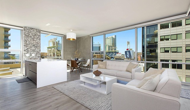 Post Modern Luxury Ball Park condo, East Village, Downtown San Diego, Gaslamp