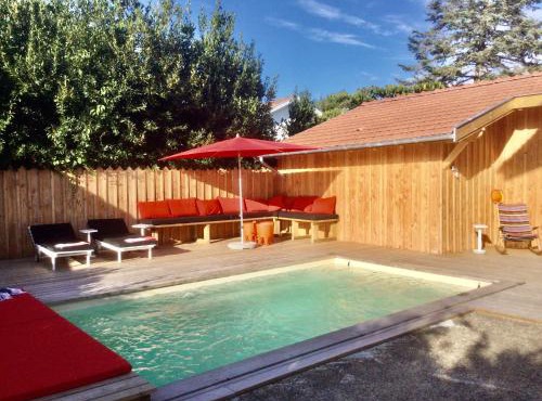 Poupille à la plage