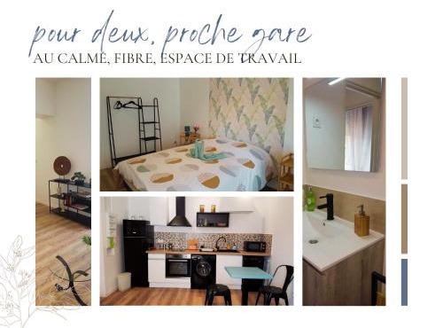 Pour 2 personnes proche gare - fibre