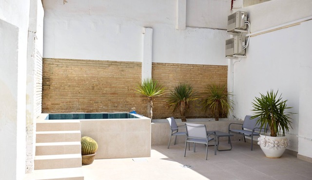 PR27 RUZAFA APARTMENT WITH 50 M TERRACE AND SMALL POOL