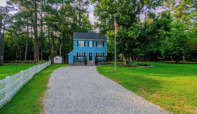 Premier Homestead Retreat on 1.5 Acres: Spa, Gym, Firepit, Chickens, King, Pets
